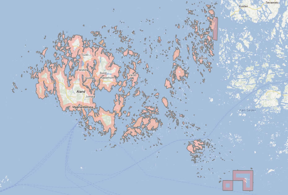 carte du iles aland